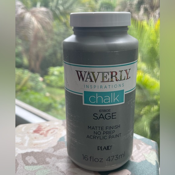 Waverly Inspirations SAGE Chalk Paint Matte Finish, 16 Fl. Oz, Factory SEALED - Picture 1 of 5